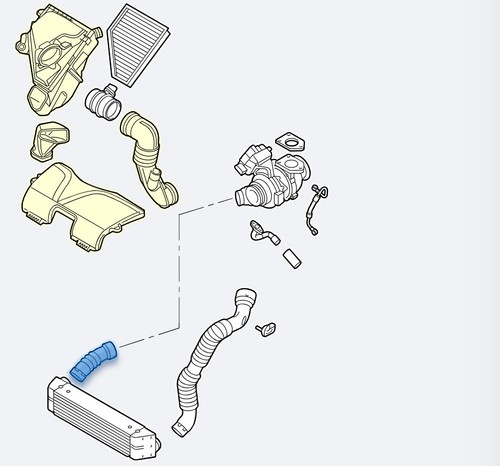 11617797480 TURBOLADER-DRUCKROHR / 211027 FÜR BMW SERIE 1 BERLINA E81/E87 118D