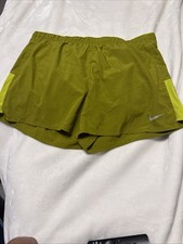 NWT Nike Men's Dri-FIT Challenger Brief-Lined Running Shorts 2XL Olive Green 5"