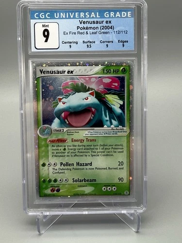 2004 Pokémon EX FireRed LeafGreen Venusaur EX 112 CGC 9 MINT