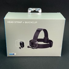 GoPro Head Strap QuickClip Unisex One Size Black Nylon Adjustable POV Mount