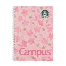 Starbucks Japan 2026 SAKURA Campus Ring Notebook 2pc Set Pink Beige