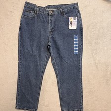 Lee Women's Relaxed Fit Medium Wash Straight Leg Jeans Size 16