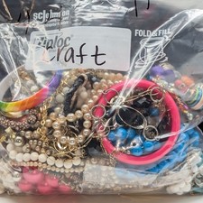 Jewelry Lot Cheryl Repurpose Bag Over 4 Pounds Beads  Possible Wearable Pieces