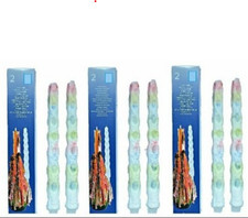 Hillfield® 6 Tropfkerzen Bunt , Stabkerzen Dekokerzen Spitzkerzen Kerzen