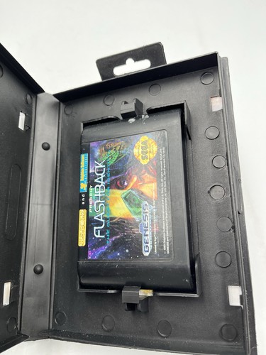 Flashback: The Quest for Identity (Sega Genesis, 1993) Box + Hang Tag & Works - Picture 3 of 8