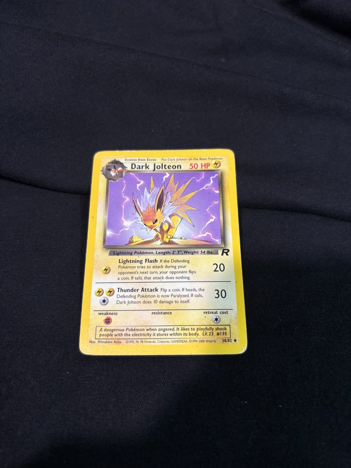 DARK JOLTEON - 38/82 - 1st Edition Team Rocket - Pokemon Card