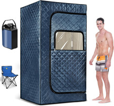 Portable Home Steam Sauna Tent - Dual Mode, 9 Temp Levels, Remote Control