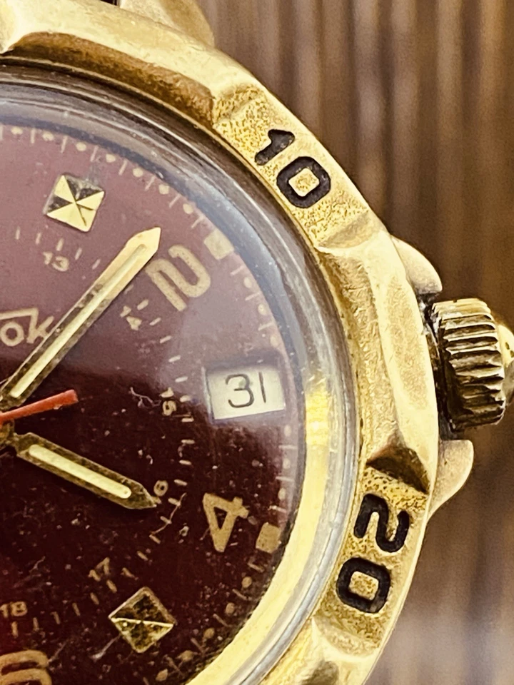 Watch Vostok Komandirskie Wostok Vintage Wristwatch USSR Rare Soviet #8609 - Image 4 of 4
