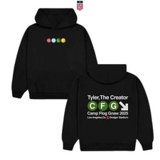 New  Tyler The Creator x Camp Flog Gnaw 2025 Festival Merch Hoodie