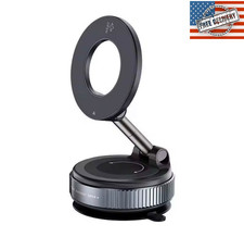 360 Adjustable Vacuum Suction Cup Magnetic Car Phone Holder Mount for MagSafe