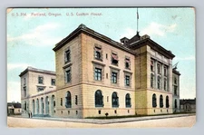 Portland OR-Oregon, United States Custom House, Vintage c1910 Postcard