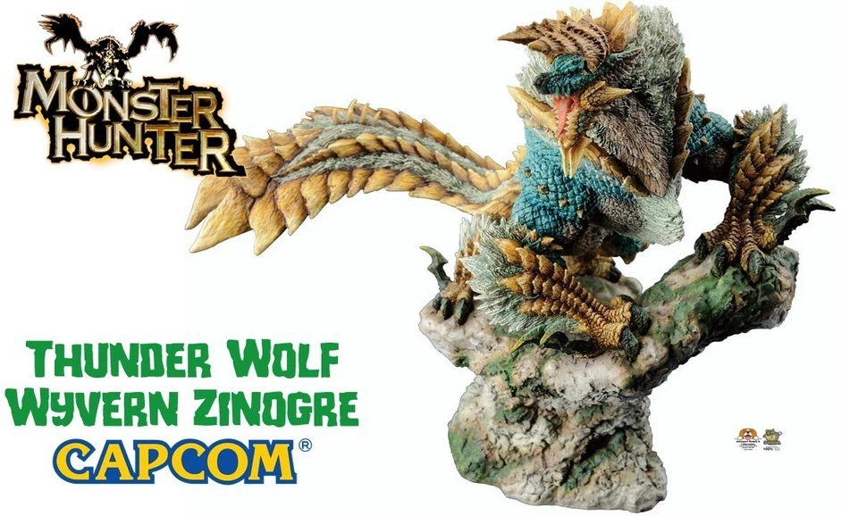 Monster Hunter: Capcom Thunder Wolf Wyvern Zinogre fixed pose figure - Image 4 of 4