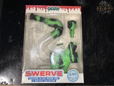 Ooze Swerve 4-in-1 Silicone  Pipe -Green/Black Cam
