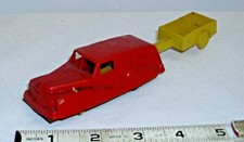 MARX WOODY WAGON WITH TRAILER WIND UP 1940s PLASTIC TOY