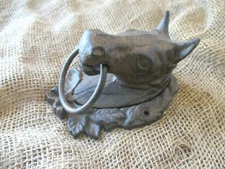 Large CAST IRON Horse Head Ring Hitching Post Barn Holder Lodge Decor Bathroom