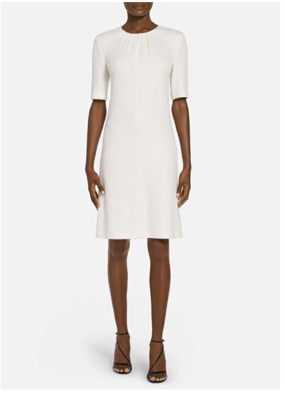 elbow sleeve knit dress NWT – St. John Refined Dress, 2 Karina Faire