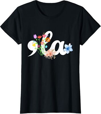 Comma la Floral Kamala Harris President 2024 Flowers Ladies' Crewneck T-Shirt