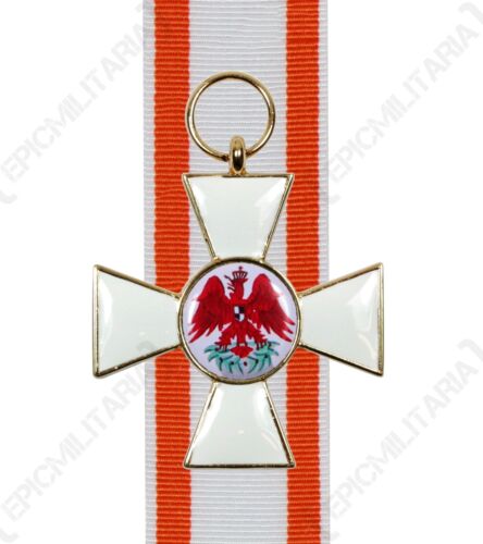 PRIMERA GUERRA MUNDIAL Orden de Caballeros del Ejército Prusiano del ÁGUILA ROJA - Premio Medalla de Servicio Militar - Imagen 1 de 2