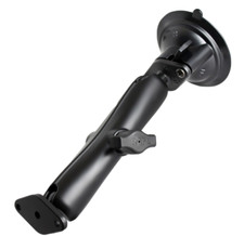 RAM-B-166U-C RAM Mounts Twist-Lock Suction Cup Double Ball Mount w/ Long Arm