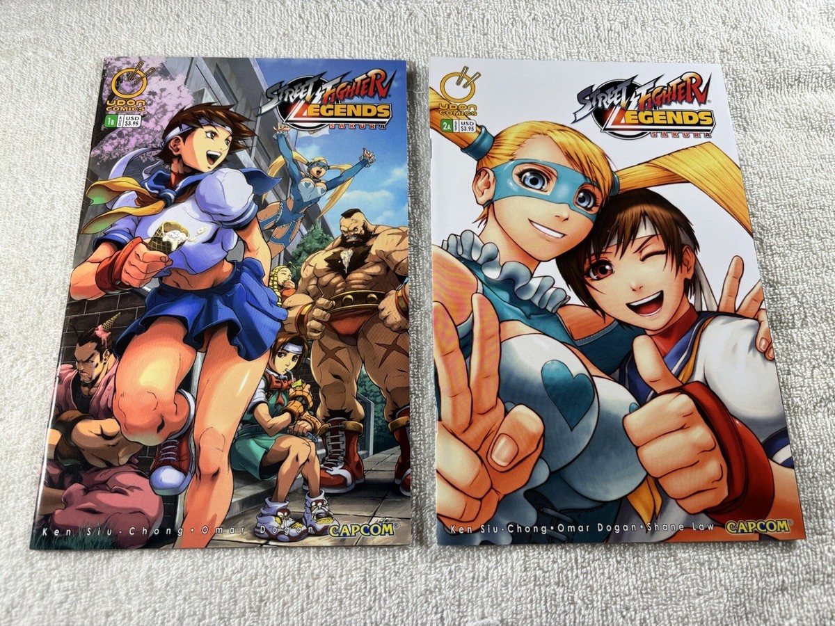 アメコミ SAKURA Street Fighter Legends Sakura #1B & 2A Udon Comics High Grade! | eBay