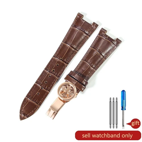 25 mm Echtleder Uhrenarmband passend für Patek Philippe Nautilus 5711/5712G Armband - Bild 42 von 42