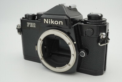 Exc 5+] Nikon FE2 Black SLR 35mm Film Camera Body Tested from 