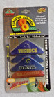 TABLETOP FOOTBALL 8 "CHROMIUM" FOOTBALLS INCLUDING VIKINGS/GIANTS/RAMS/BUCS — photo 1