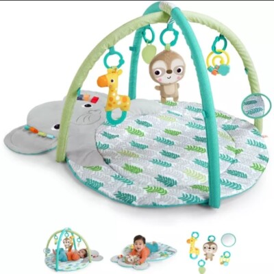 Bright Starts Hug  n Cuddle Elephant Activity Gym, Box Damaged!
