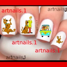 Scooby Doo Nail Art Decals Shaggy Cosplay Nails Stickers Manicure Salon Polish