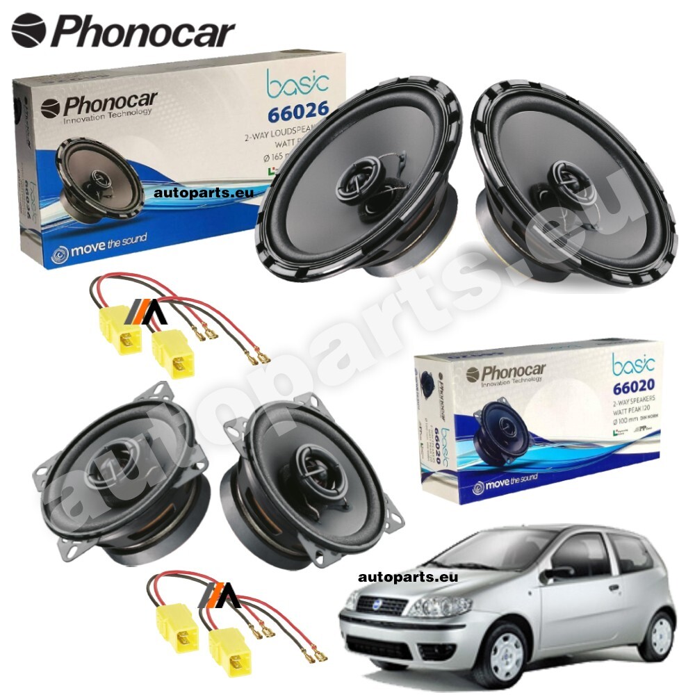 Set 4 Altoparlanti Phonocar Fiat Punto 188 - Kit Sostituzione Rapida