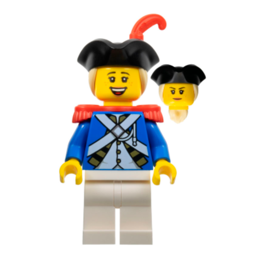 👉 Lego Minifigur Eldorado Fortress pi188 Imperial Soldier IV - Officer, Female - Picture 1 of 3