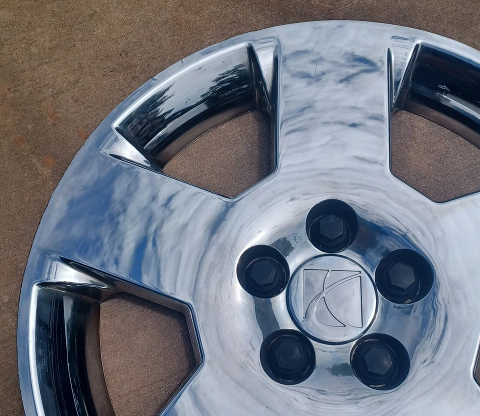 Tapacubos Saturn Aura, cromo, 2007-2010 número de pieza 9595617 6025 01 Foto 2 de 4