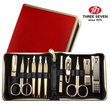 777 THREE SEVEN Gold Nail Clippers GIFT TRAVEL Beauty Set TS-950G MADE IN KOREA