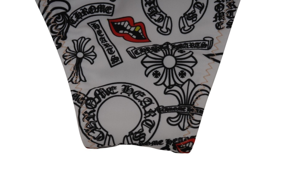 【Chrome Hearts × Matty Boy】Dipped inBlueChomper TopBikini Chrome Hearts Dipped in Blue Matty Boy Bikini Bottoms White