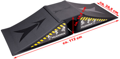 Hudora Skater Rampen-Set für Skateboard, Waveboard, Skaterrampe 3tlg, 11116
