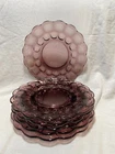 Amethyst Depression Era Glass Plates Set of 6