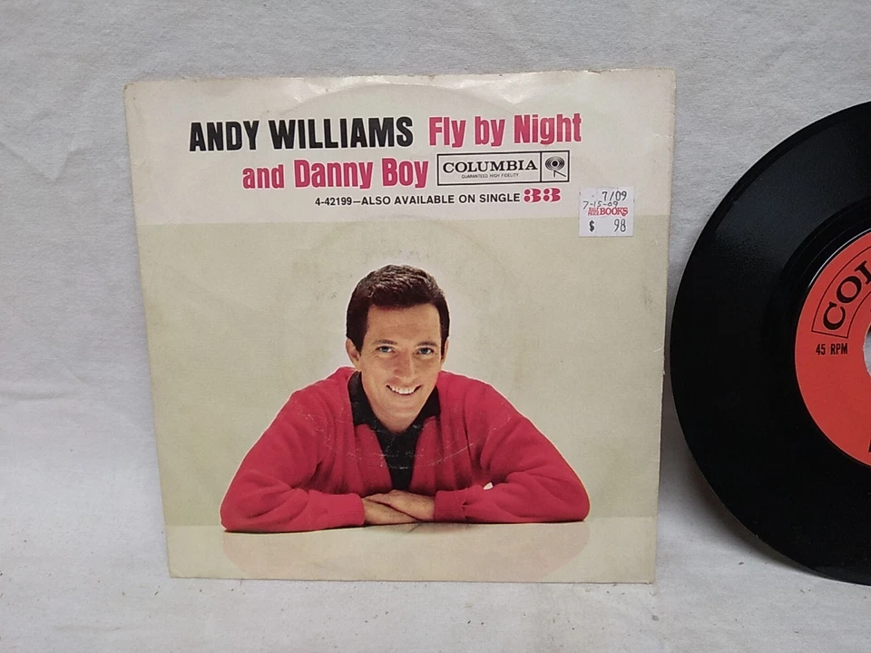 Andy Williams Danny Boy / Fly by Night 45 RPM Columbia records 4-42199 1961 - Image 4 of 4