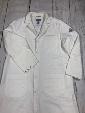 Bulwark Flame Resistant Lab Coat EXCEL-FR White ATPV 7,7 snap on closure