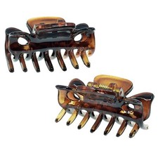Camila Paris CP22/2 French Hair Clip for Women, 1.5 inch Set of 2 Tortoise Gi...