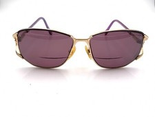Vintage Kenmark Destiny Black Gold Metal Oval Sunglasses FRAMES ONLY Hong Kong
