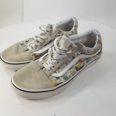 Vans Peanuts & Gang Charlie Brown Authentic Unisex Shoes Mens 5 Womens 6.5