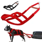 Dog Sled Harness for Pulling Weight Training for Large Dogs Canicross Pitbull