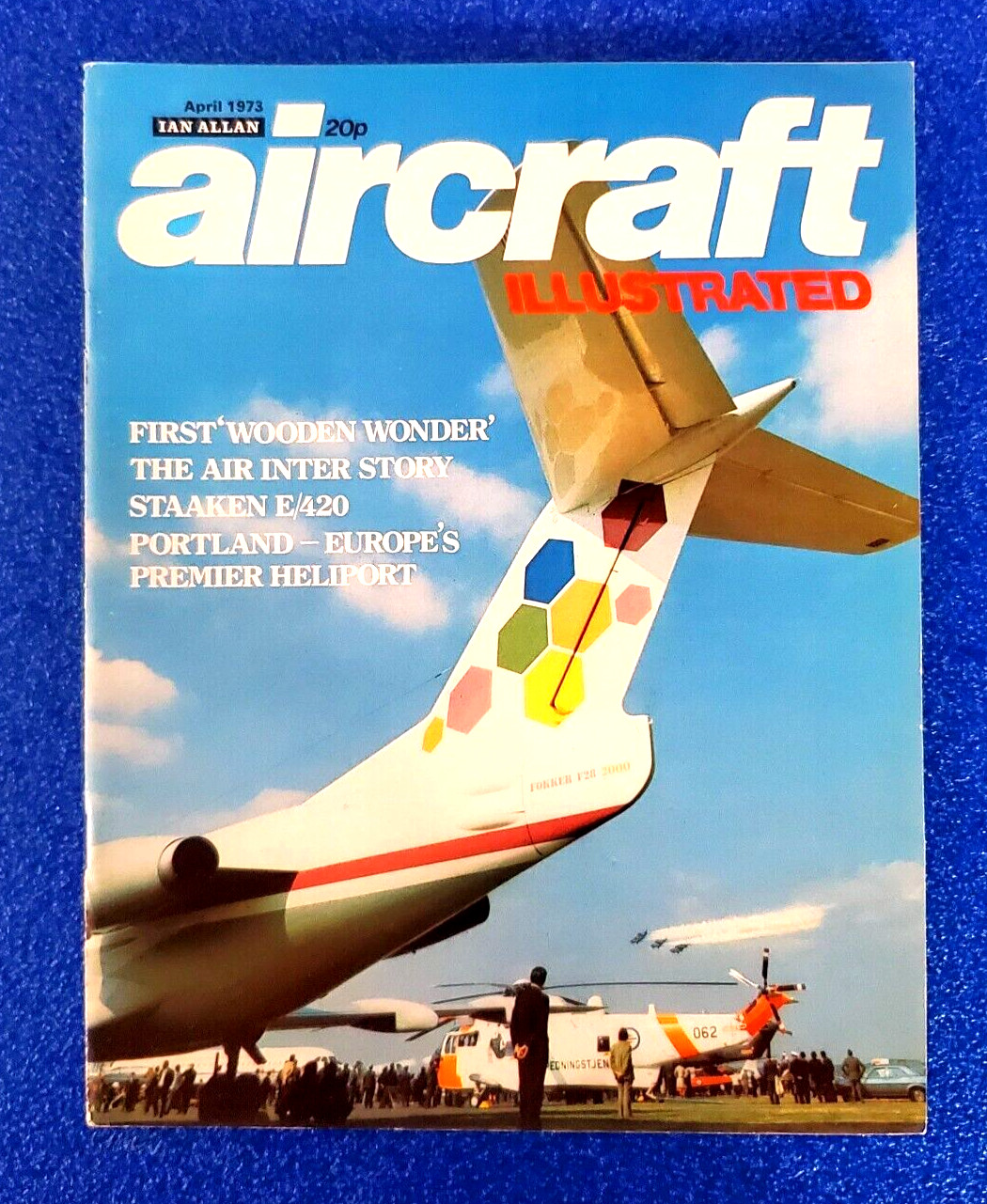 1973 - April Aircraft Illustrated: Vintage Aviation Magazine Free Shipping
