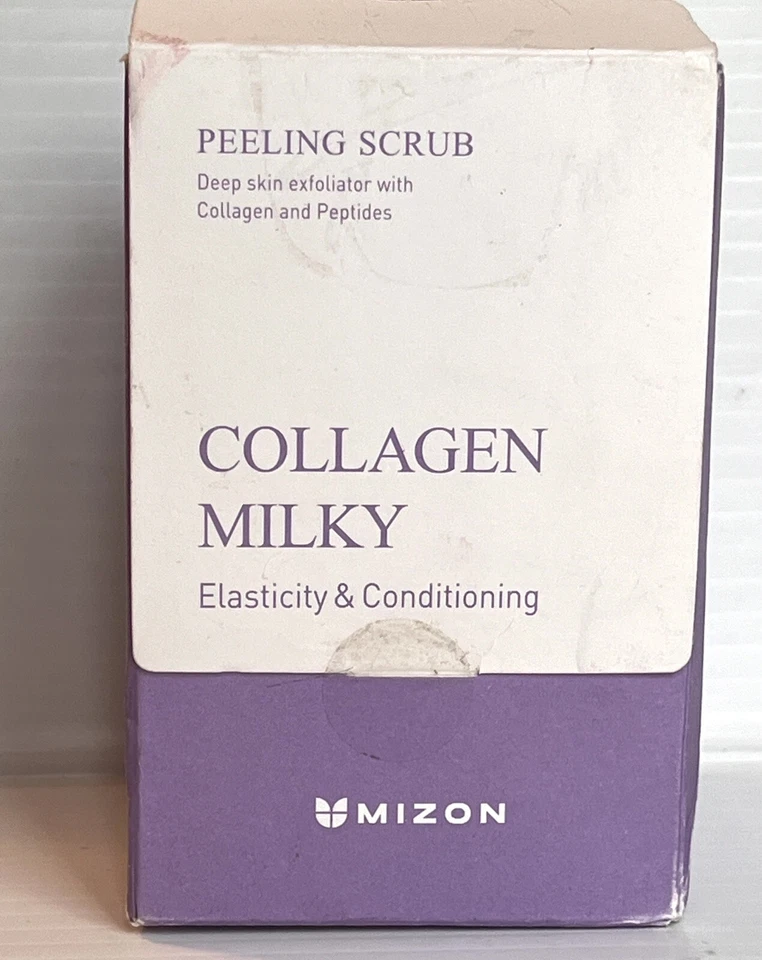 Mizon Collagen Milky Peeling Scrub Collagen & Peptides 40 TRAVEL PACKETS - Image 2 of 4