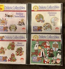  82- Dakota Collectibles Embroidery CD Lot Of 4 Christmas Designs Pk 1