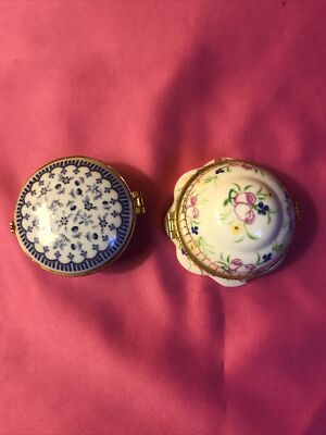 Two Porcelain Triktet Boxes
