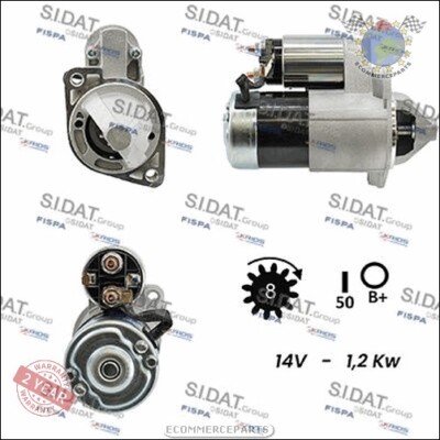 STARTER ANLASSER Sidat für HYUNDAI ELANTRA TUCSON TRAJET MATRIX LANTRA COUPE moz