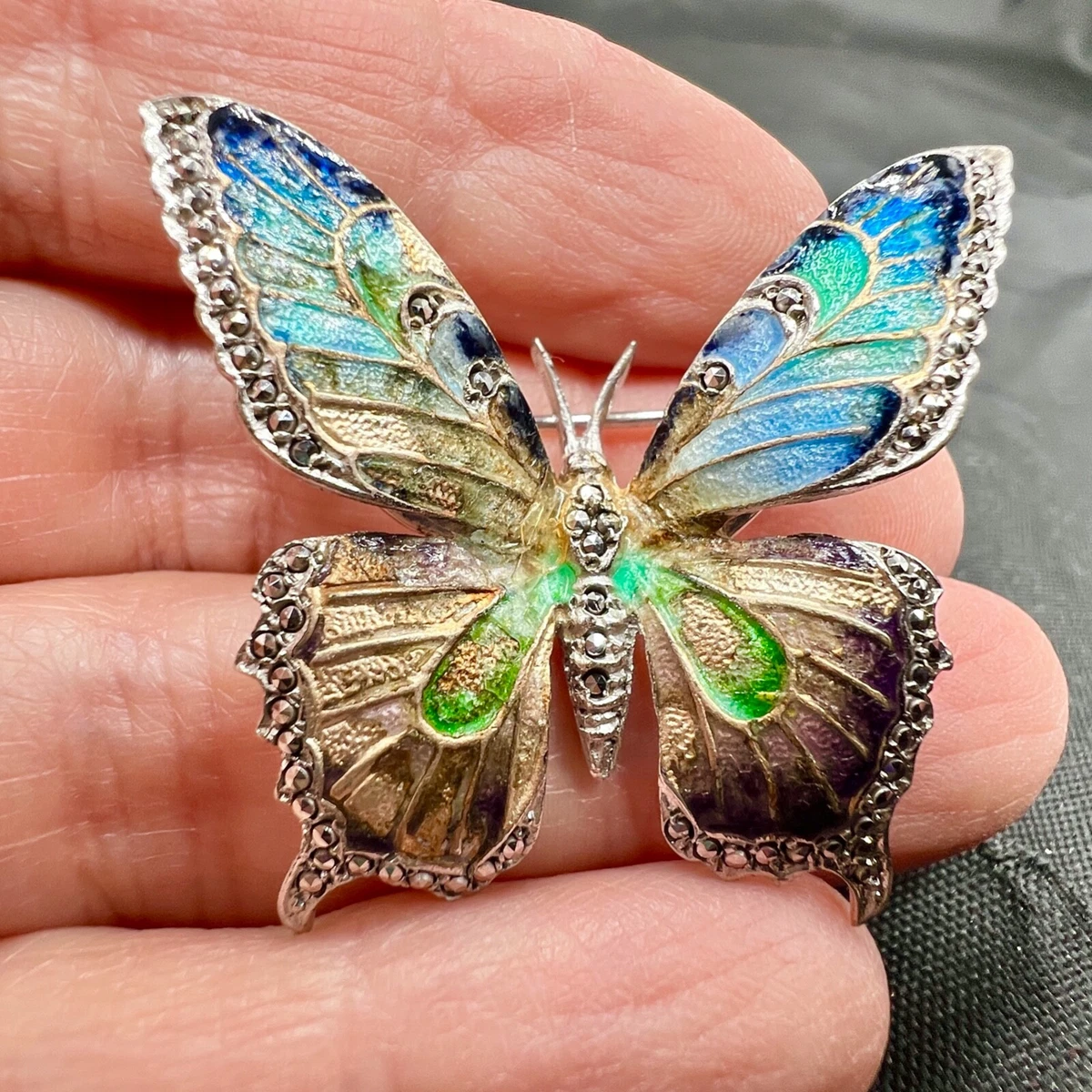Antique butterfly brooch sale