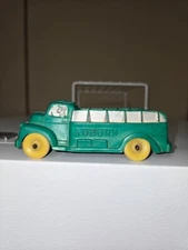 Vintage Auburn Rubber toy Green Truck 1950s