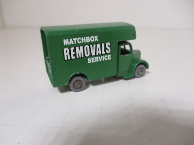 VINTAGE MOKO LESNEY MATCHBOX # 17B V-4 BEDFORD REMOVALS VAN